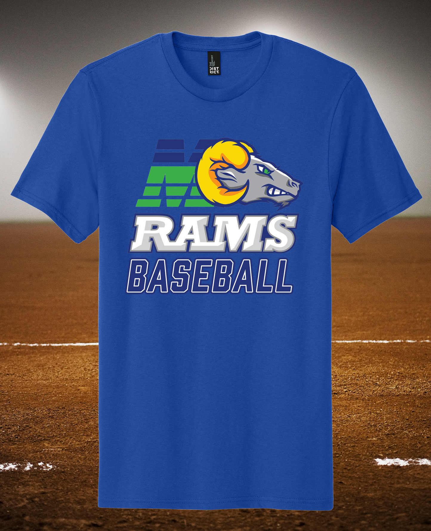MHS Rams Baseball Tee