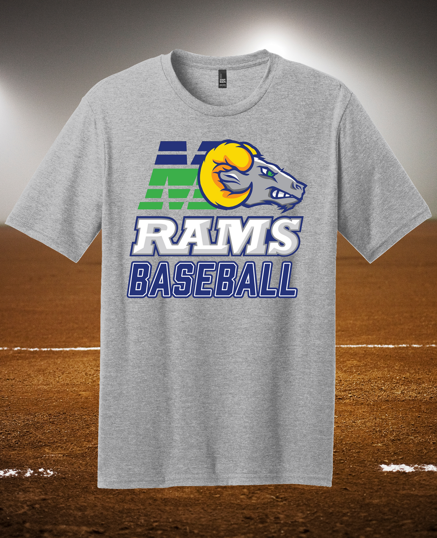 MHS Rams Baseball Tee