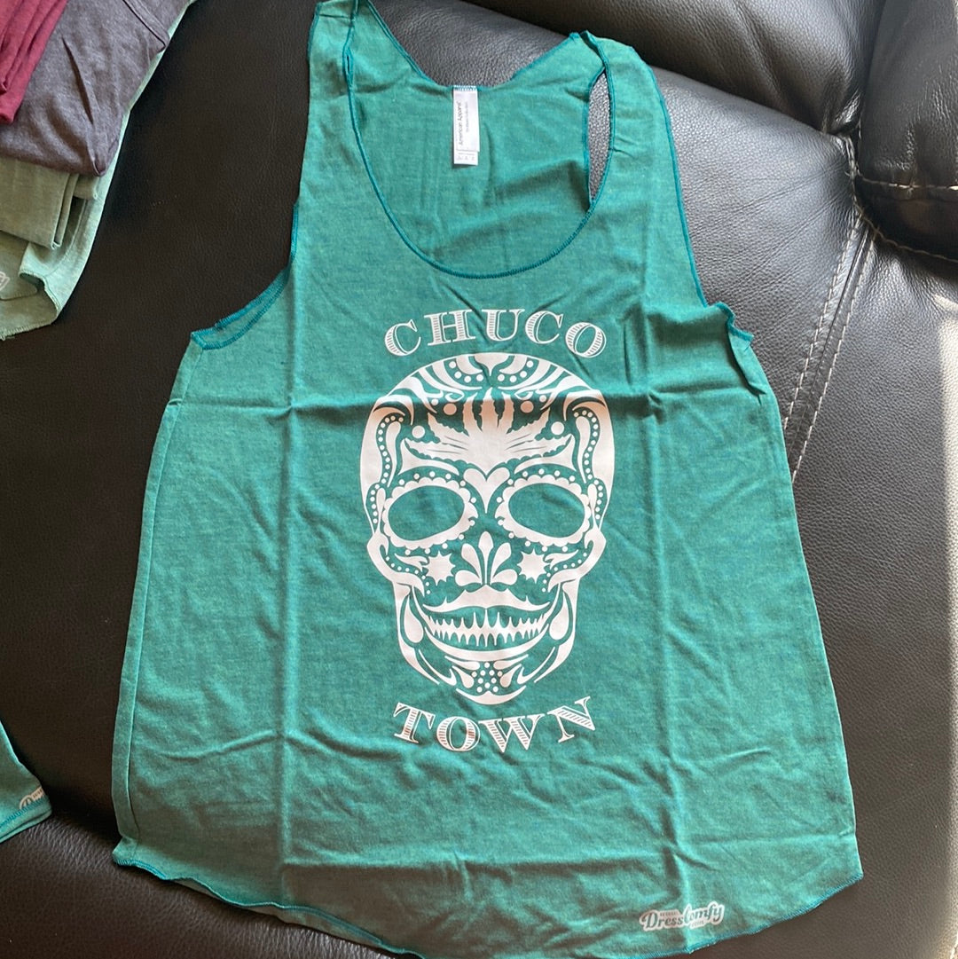 Tri-blend tank Green Large