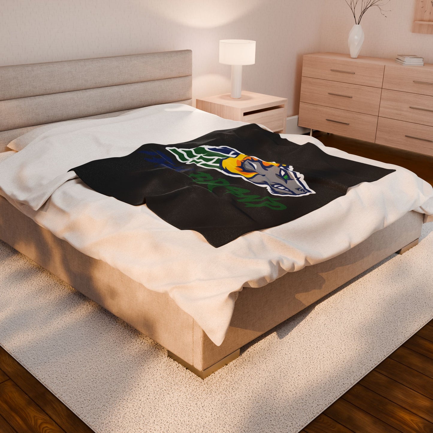 The Brand Cozy Velveteen Plush Blanket