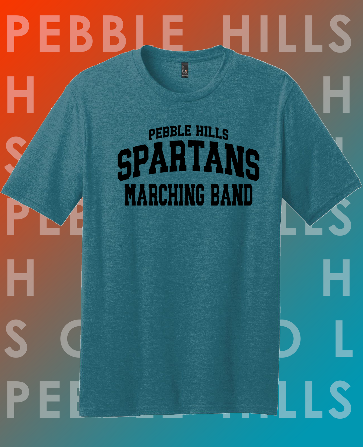 Pebble Hills Band Teal Tee