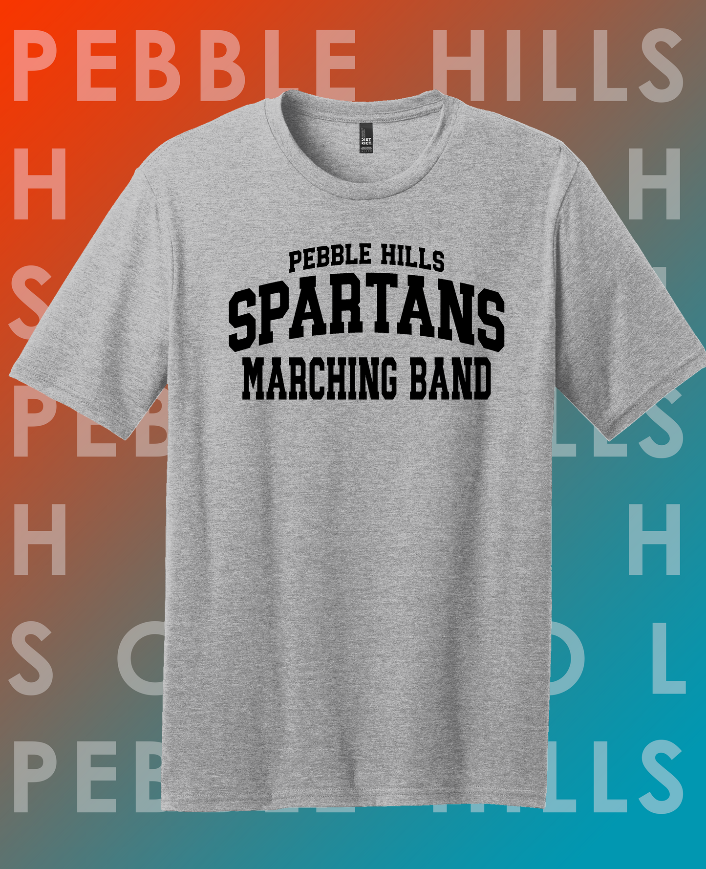 Pebble Hills Band Gray Tee