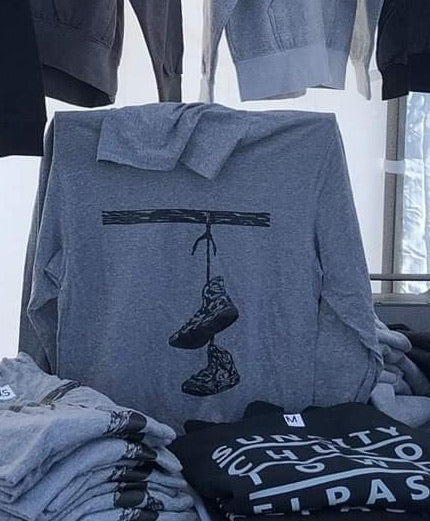 TriBlend Grey Kicks Hoodie