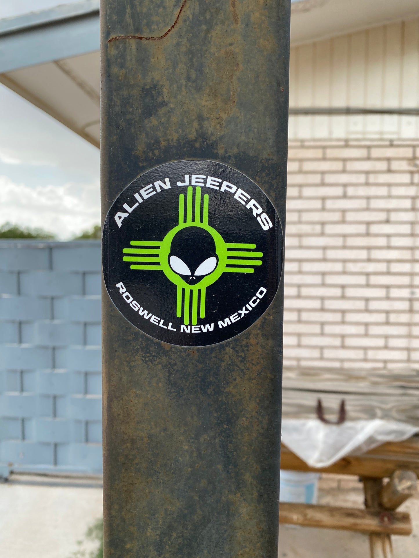 Alien Jeepers Sticker