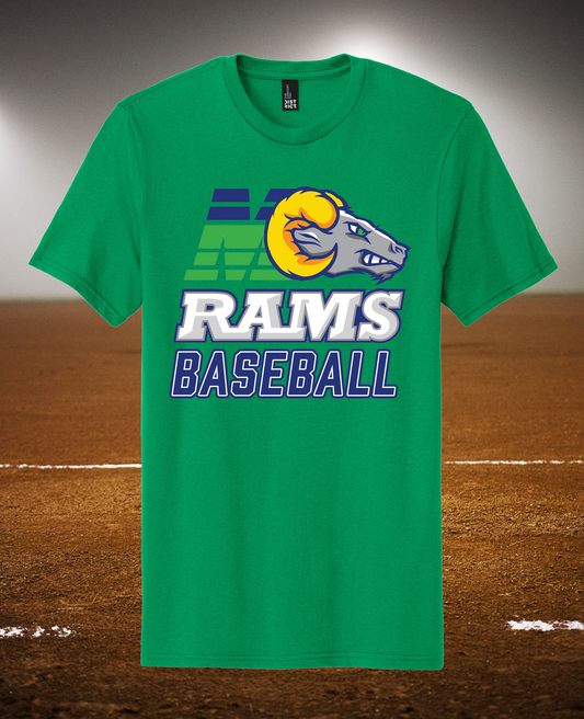 MHS Rams Baseball Tee