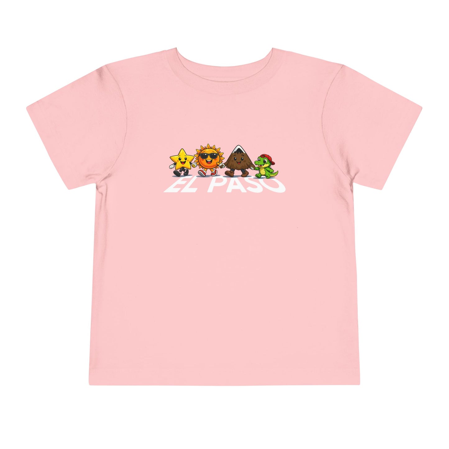 Toddler Tee — Cute Cartoon Star, Sun, Triangle & Frog Characters