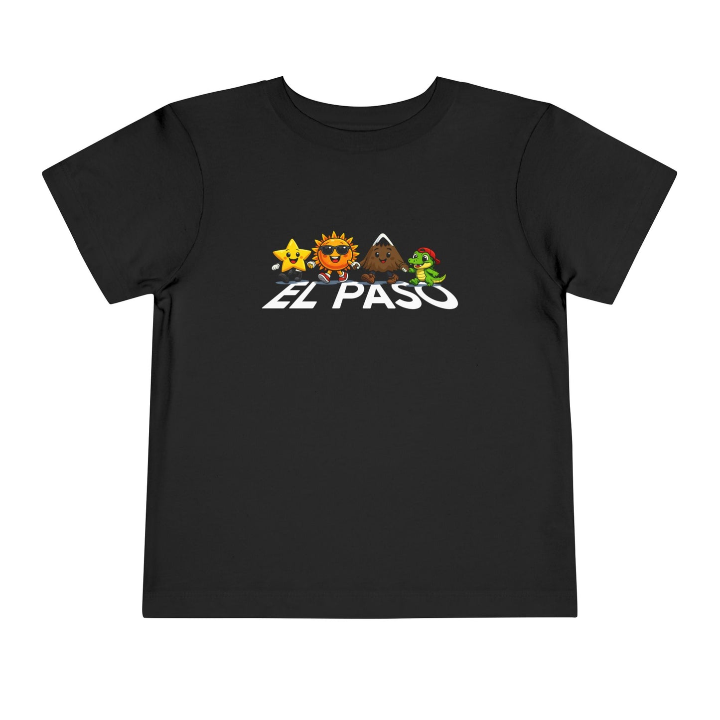 Toddler Tee — Cute Cartoon Star, Sun, Triangle & Frog Characters