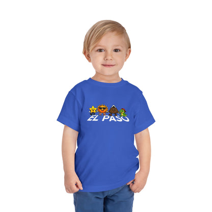 Toddler Tee — Cute Cartoon Star, Sun, Triangle & Frog Characters