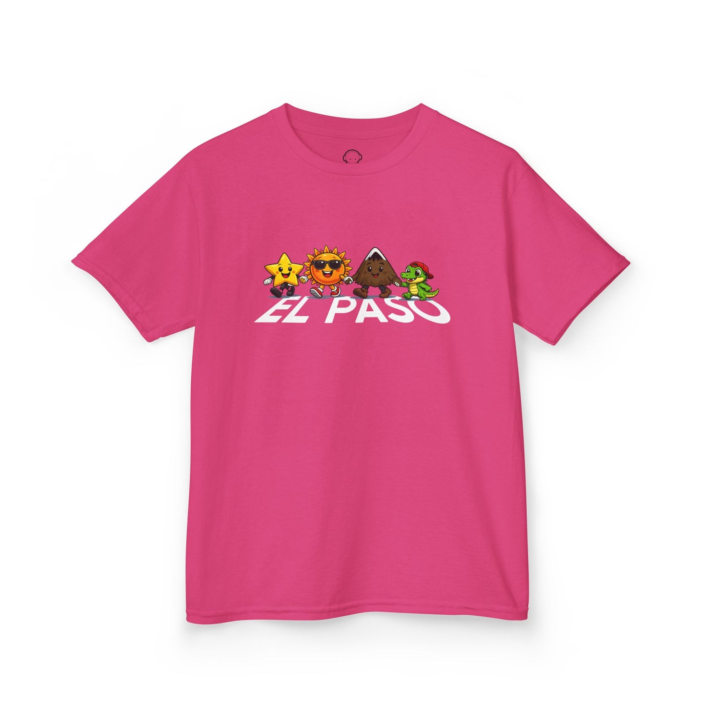 El Paso Icons Kids Tee — Sun City Mountain & Alligator Design