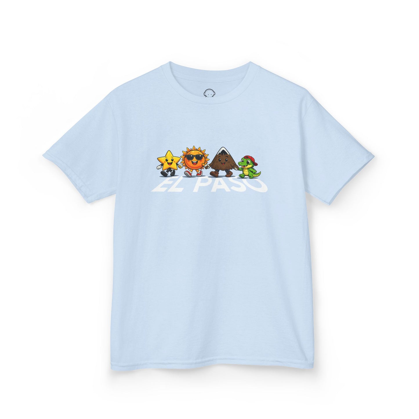 El Paso Icons Kids Tee — Sun City Mountain & Alligator Design