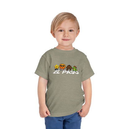 Toddler Tee — Cute Cartoon Star, Sun, Triangle & Frog Characters