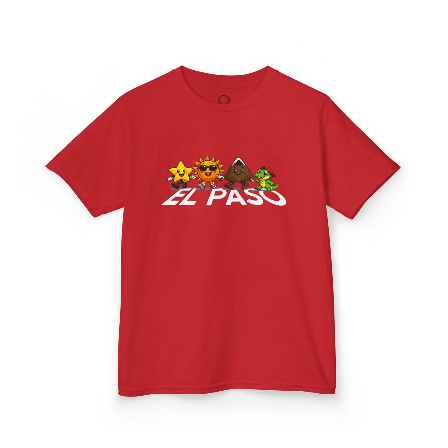 El Paso Icons Kids Tee — Sun City Mountain & Alligator Design