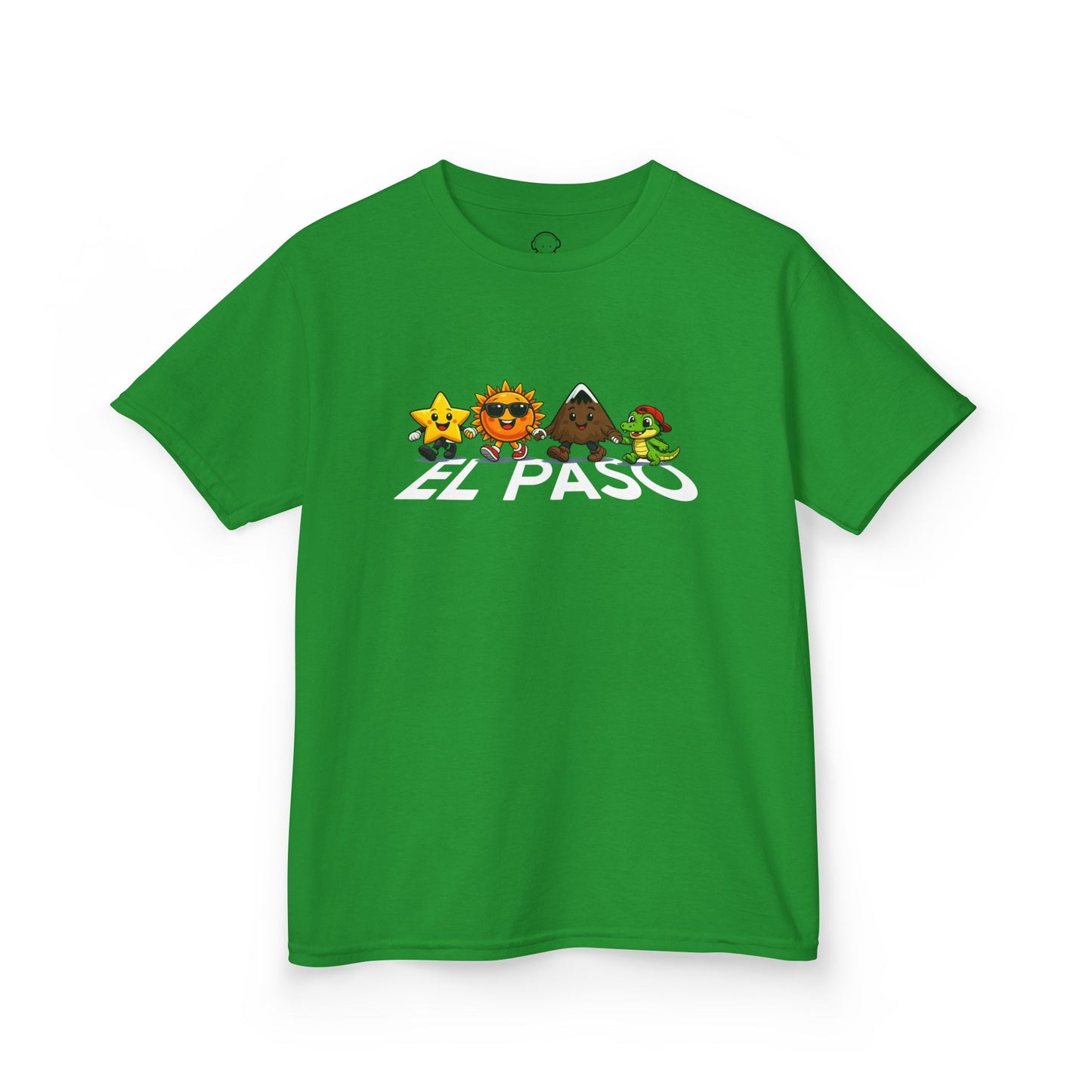 El Paso Icons Kids Tee — Sun City Mountain & Alligator Design