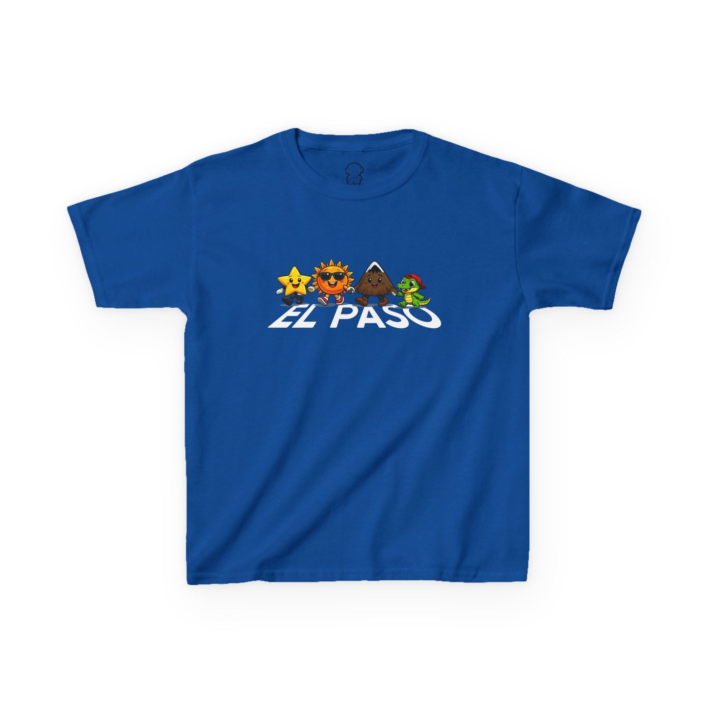El Paso Icons Kids Tee — Sun City Mountain & Alligator Design