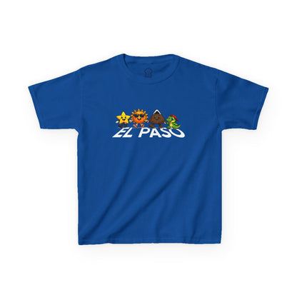 El Paso Icons Kids Tee — Sun City Mountain & Alligator Design