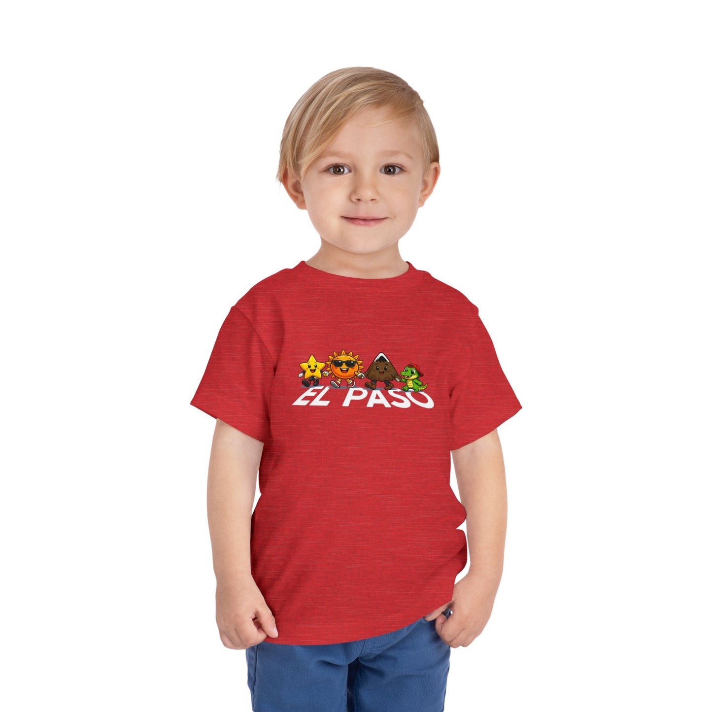Toddler Tee — Cute Cartoon Star, Sun, Triangle & Frog Characters
