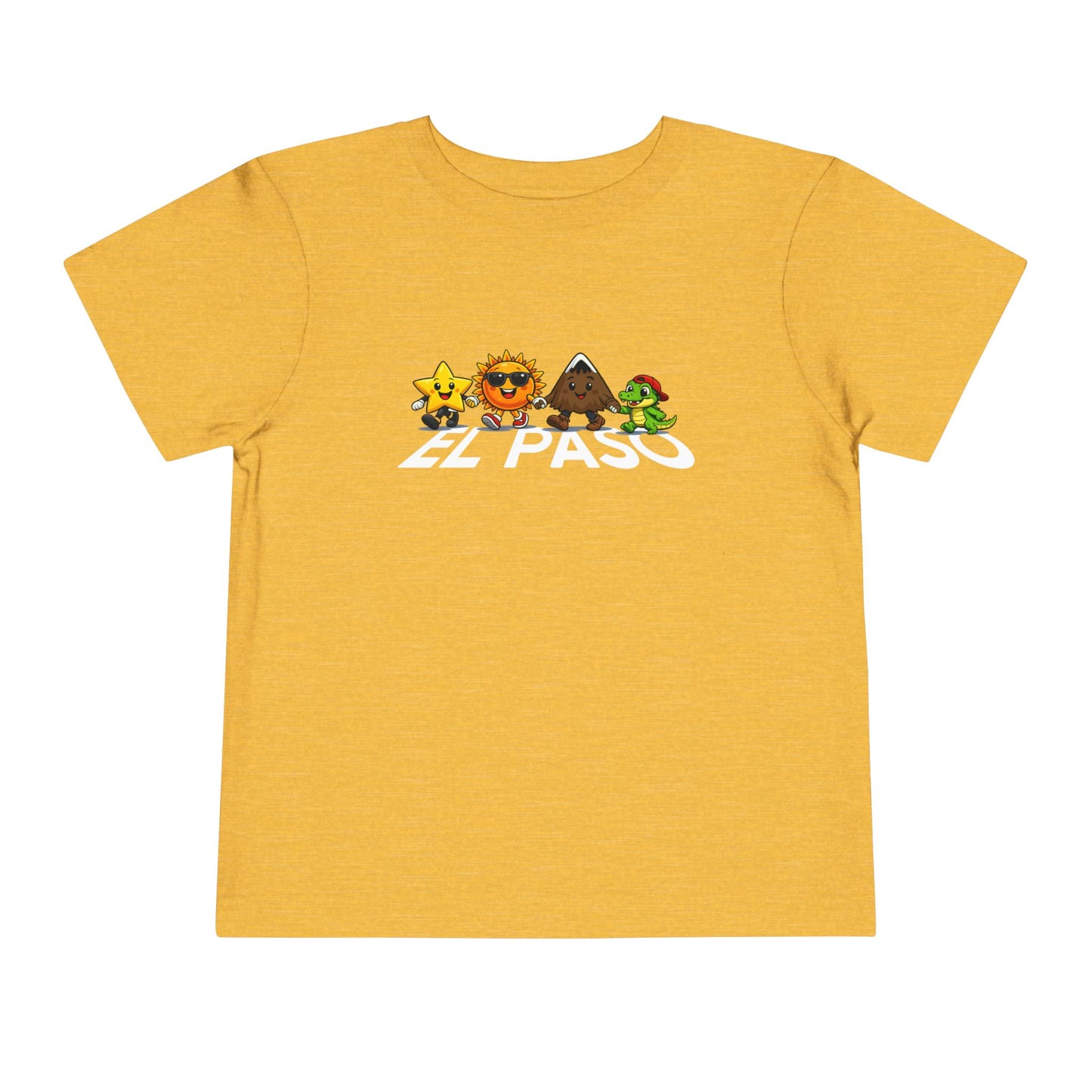 Toddler Tee — Cute Cartoon Star, Sun, Triangle & Frog Characters