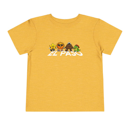 Toddler Tee — Cute Cartoon Star, Sun, Triangle & Frog Characters