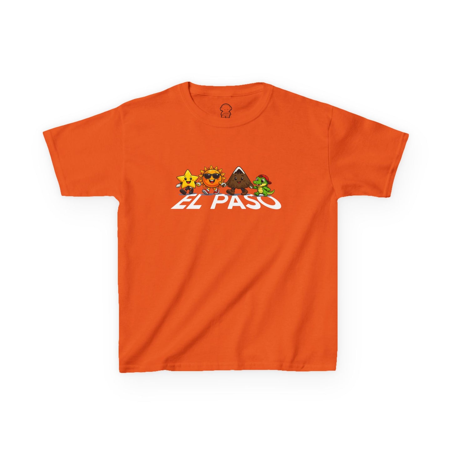 El Paso Icons Kids Tee — Sun City Mountain & Alligator Design