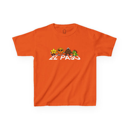 El Paso Icons Kids Tee — Sun City Mountain & Alligator Design
