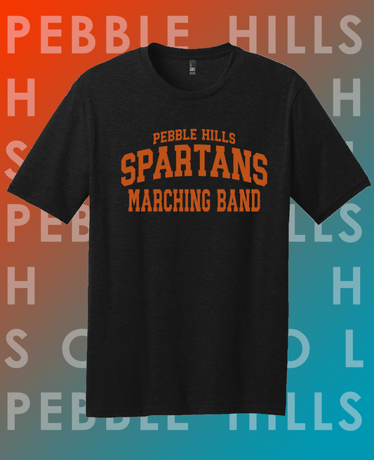 Pebble Hills Band Black Tee