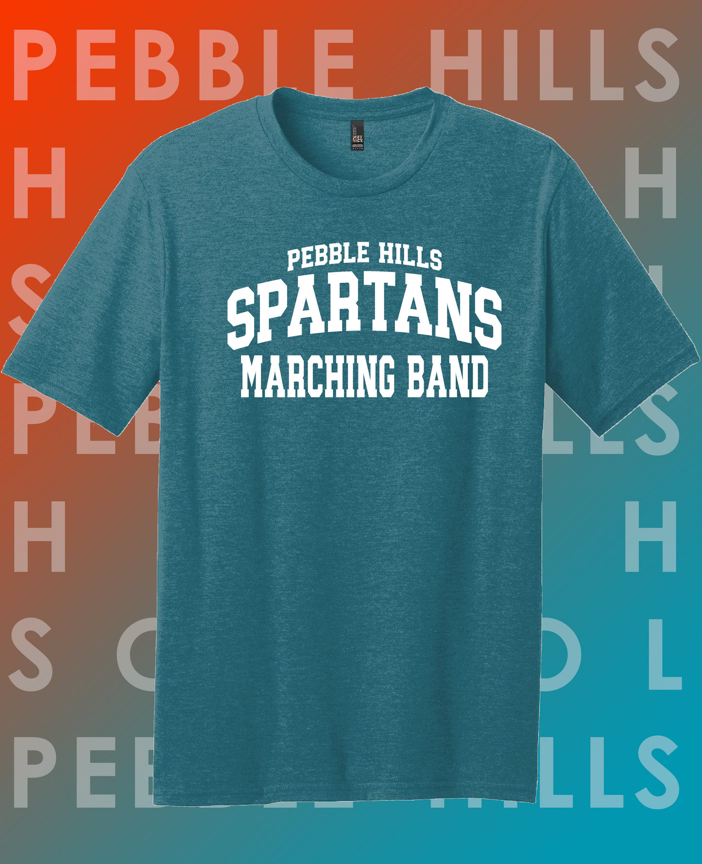 Pebble Hills Band Teal Tee