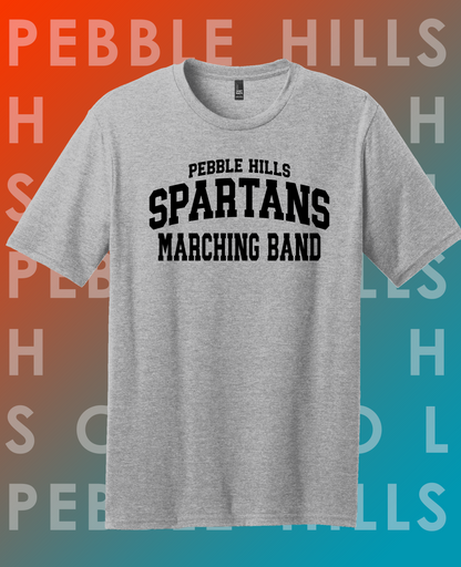 Pebble Hills Band Gray Tee