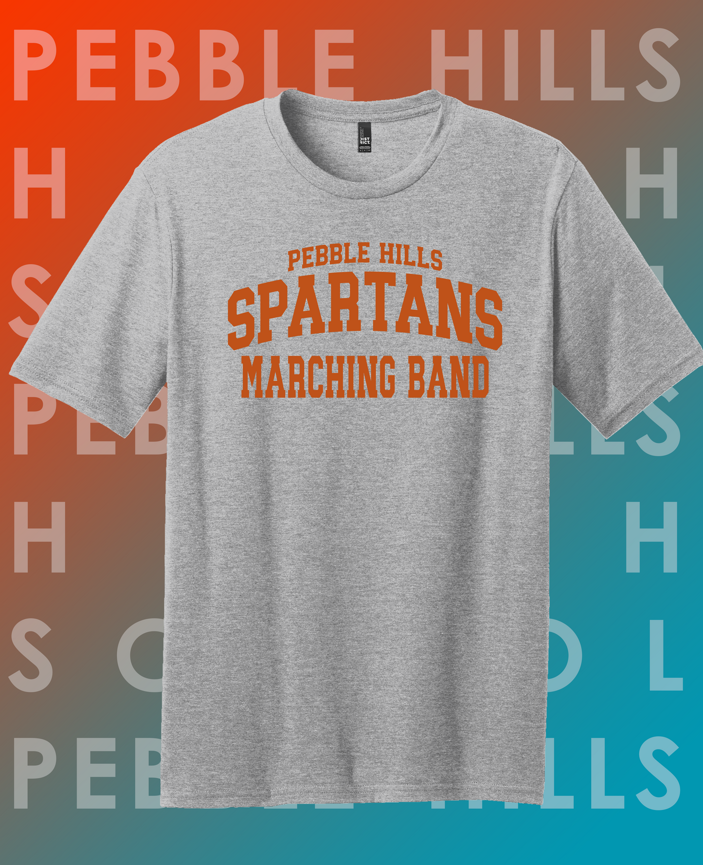 Pebble Hills Band Gray Tee