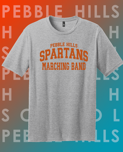 Pebble Hills Band Gray Tee