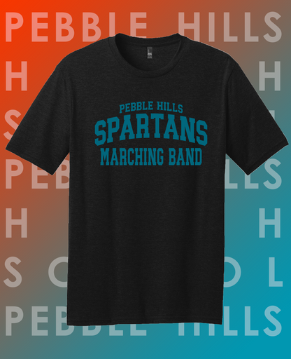 Pebble Hills Band Black Tee