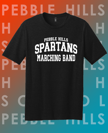Pebble Hills Band Black Tee