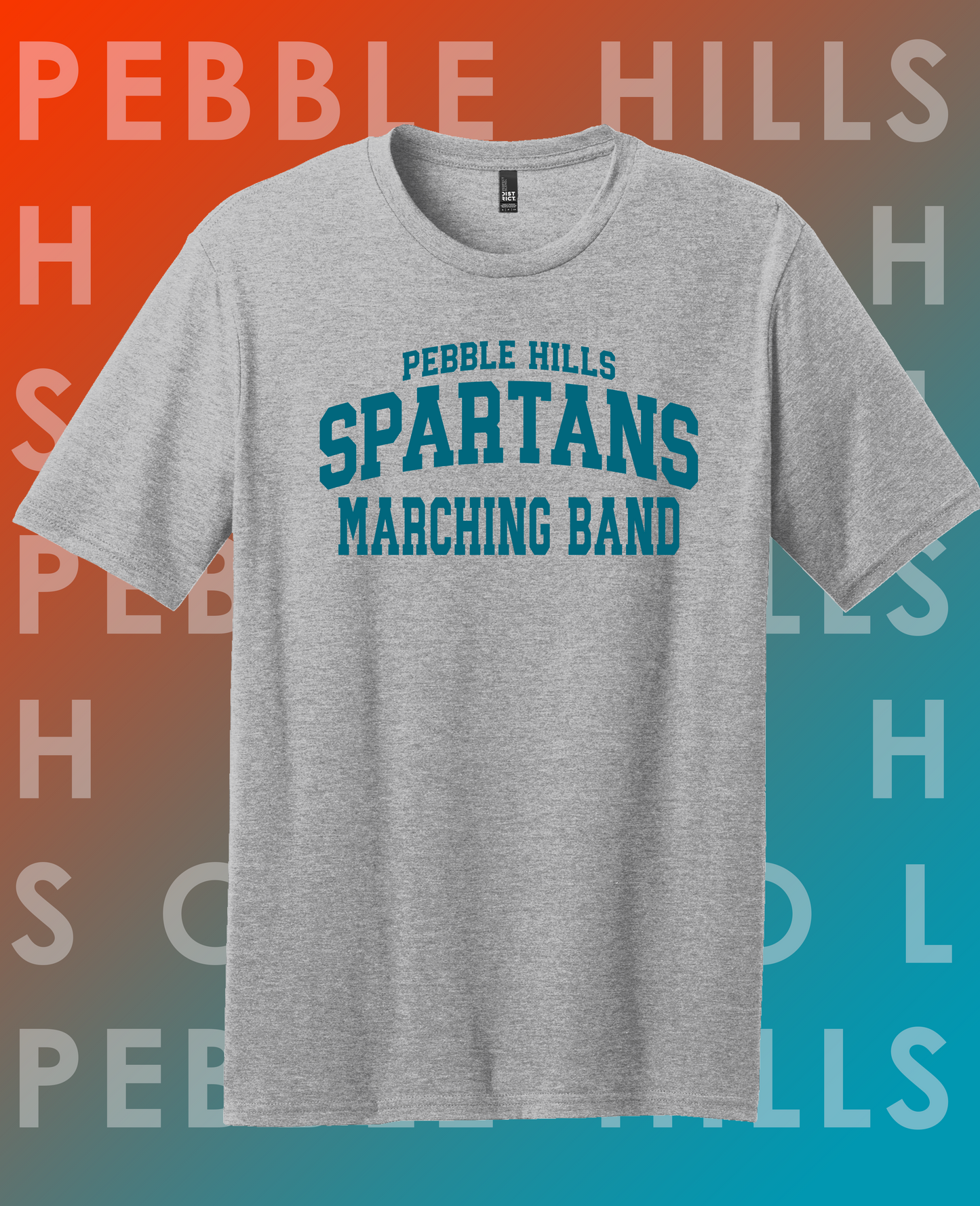 Pebble Hills Band Gray Tee