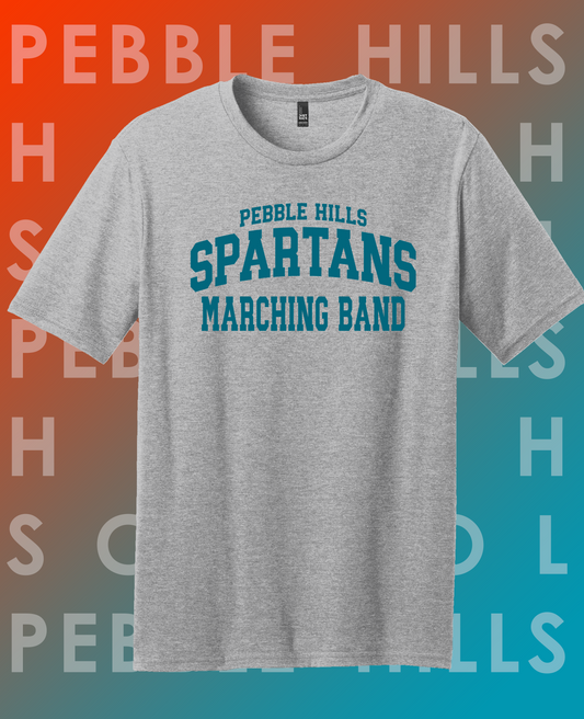 Pebble Hills Band Gray Tee