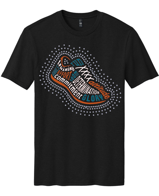 Rhinestone Spartan Shoe Tee