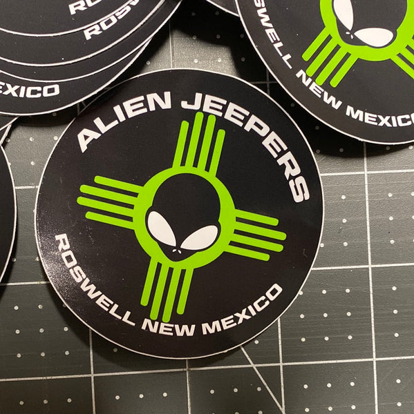 Alien Jeepers Sticker