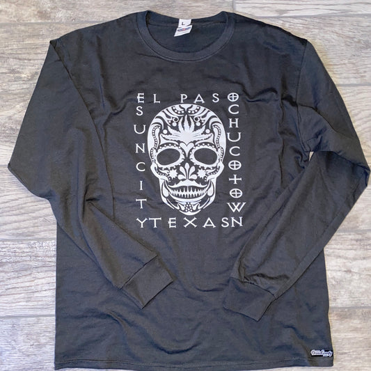 Long Sleeve Sugar Skull