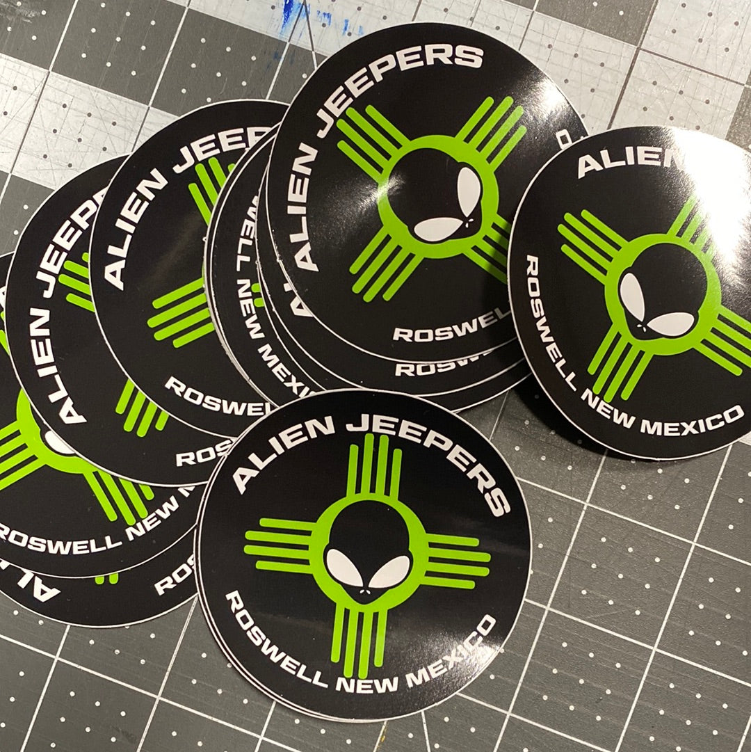 Alien Jeepers Sticker